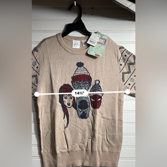 Disney 100 Marvel Superheroes Kids Unisex Boys Ugly Sweater - Picture 13 of 14